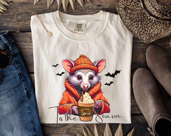Comfort Colors®, Funny Opossum Shirt, Possum Lover Gift, Angry Possum Shirt, Opossum Tee, Opossum Lover, Gift for best friend, Pumpkin Spice