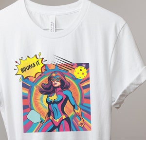 Funny Pickleball shirt, Pickleball comics shirt, Gift for her, Pickleball Lover Shirt, Gift for player, Pickleball Game Day, Superhero shirt