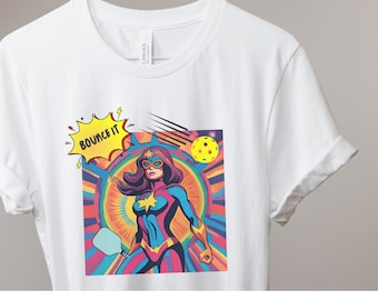 Funny Pickleball shirt, Pickleball comics shirt, Gift for her, Pickleball Lover Shirt, Gift for player, Pickleball Game Day, Superhero shirt