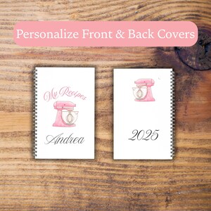 Personalized Recipe Book Custom Cookbook Softcover Spiral NoteBook Gift Cooking Journal Keepsake Cookbook