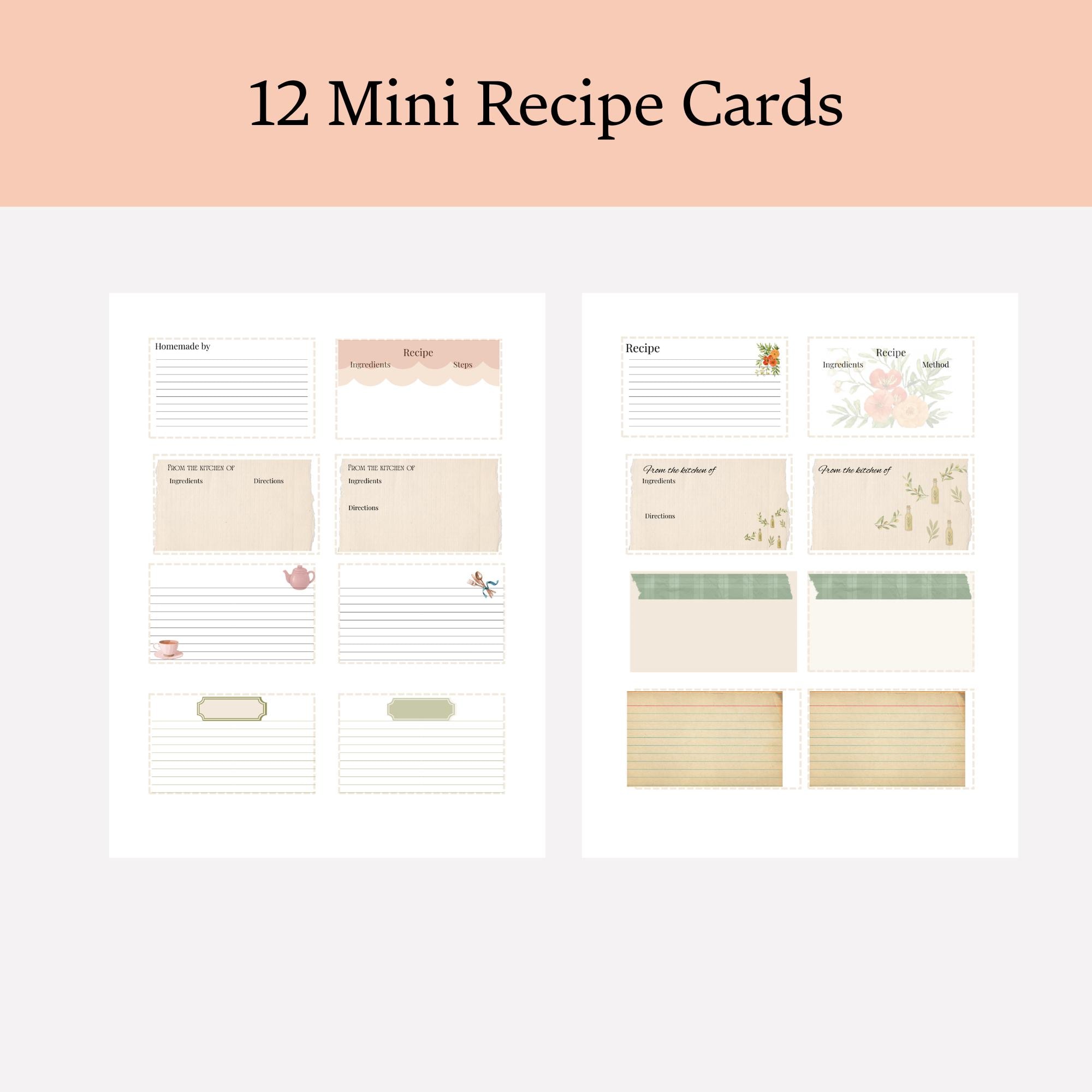 Printable Family Recipe Journal Kit – DIY Heirloom Cookbook (80-page ...