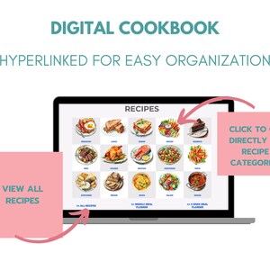 Digital Cookbook Template Blank Recipe Book Custom Cookbook Recipe ...