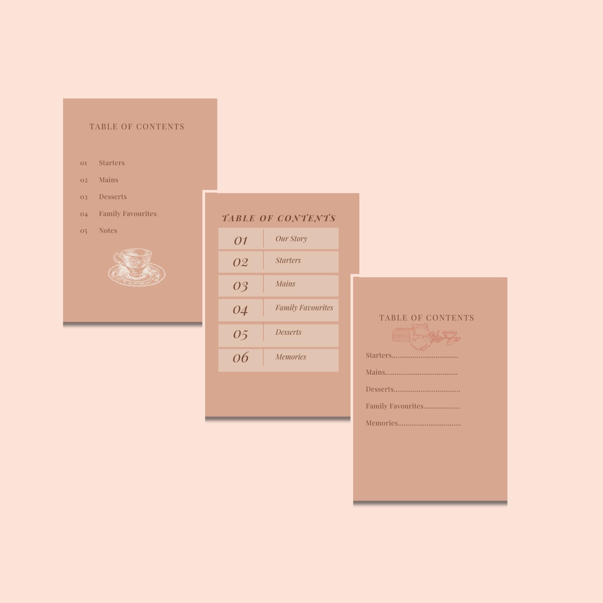 Heirloom Family Cookbook Template Editable Canva Recipe Keepsake Gift ...