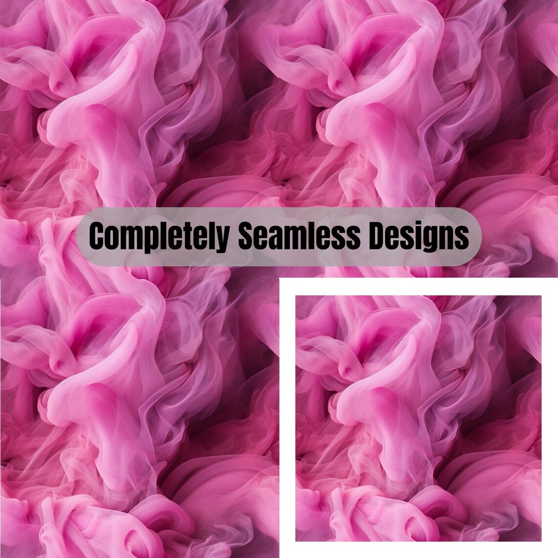 60 Seamless Smoke Patterns, Colorful Smoke, Neon Smoke, Digital ...