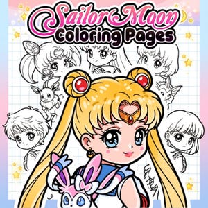 Sailor Moon och Eeveelution crossover målarbilder Pokémon Powerpuff Girls Care Bears Sailor Senshi