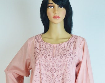 Size: Medium, LimeLight Cotton Suit, Embroidered, 2-piece, Pakistani Women Dress, Indian Women Dress, Eid Dress, Party Wear