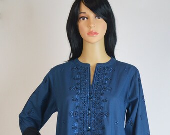 Size: Medium, Edenrobe Embroidered Cambric 3-Piece Pret, Pakistani Women Dress, Indian Women Dress, Eid Dress, Party Wear