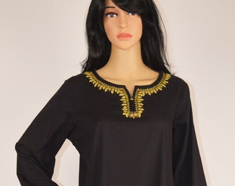 Zellbury 1 Piece Black Lawn Embroidered Kurta, Pakistani