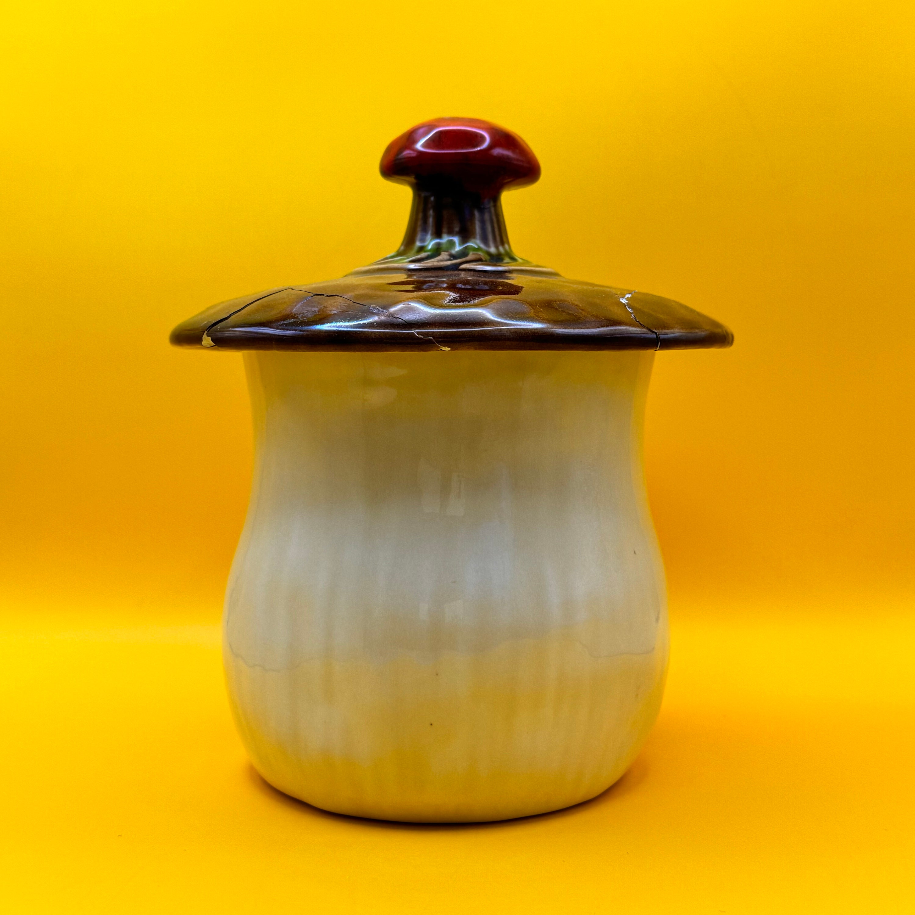 Set of Two Vintage Ceramic Mushroom Cookie Jars - Etsy