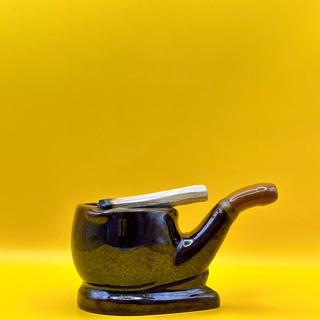 Vintage Ceramic Pipe Ashtray Etsy