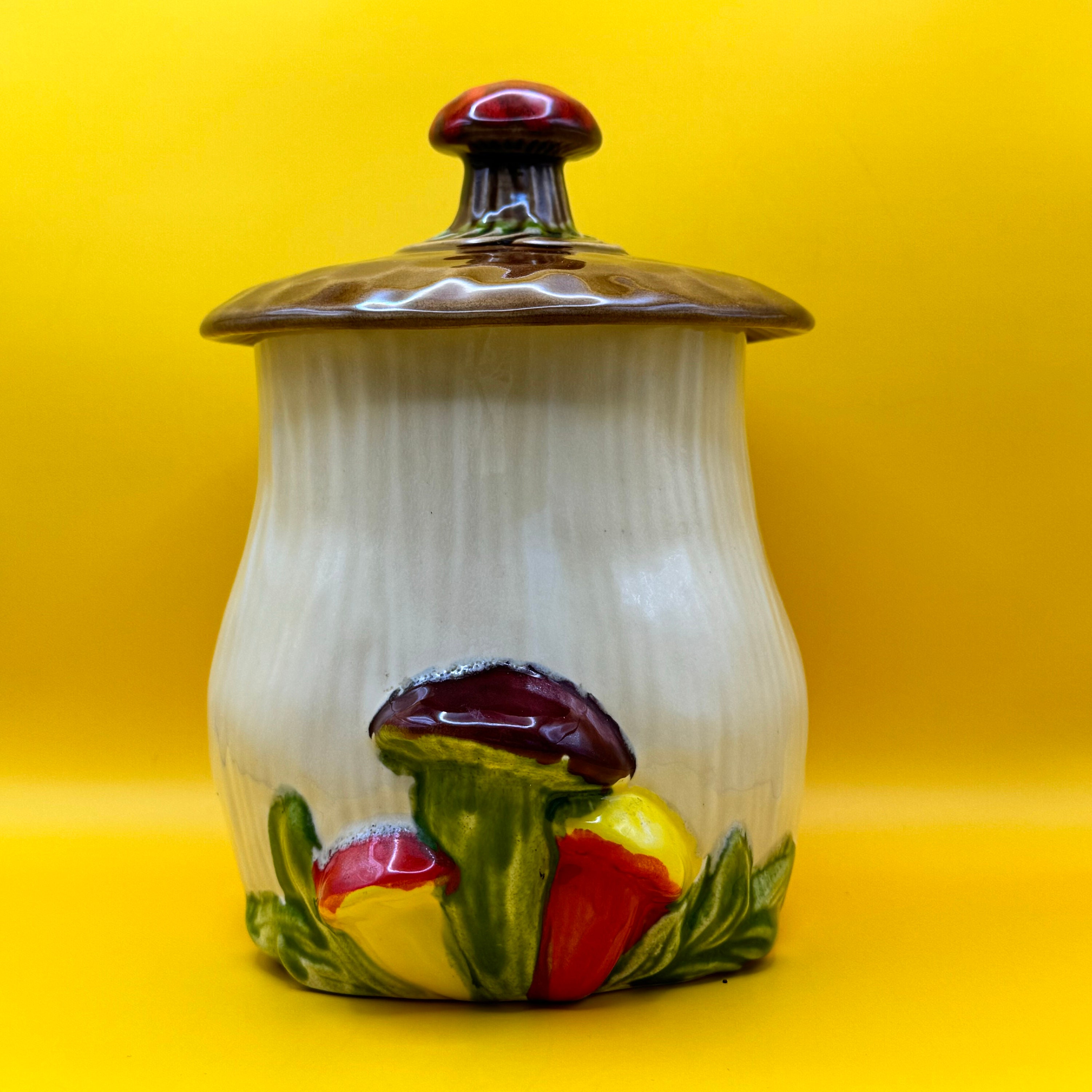 Set of Two Vintage Ceramic Mushroom Cookie Jars - Etsy