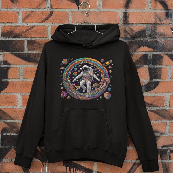 Psychedelic Pattern Print Men Women Pullover Hoodie