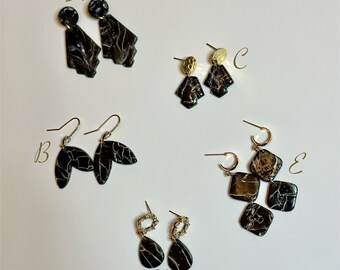 Clay Earrings - Jewelry - Earrings - Polymer Clay Earrings - Clay - Handmade - Gifts - Accessories - Lover - Opposites Attract - Collection