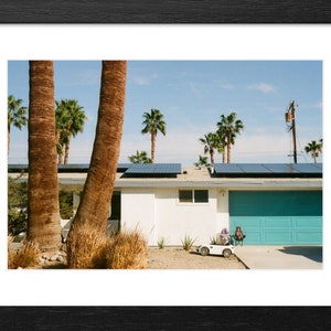 35mm Photography Print | Mid-Century Palm Springs House | California Palm Trees & Desert Scene
