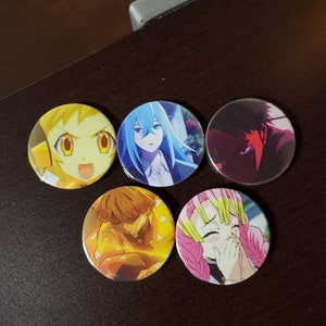 Anime buttons & Magnets 2.25 in 3 for 8.0000