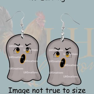 Ghost, Halloween, Spooky, Earrings, Stainless steel