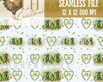 Pickles / Herzen / Bögen Seamless Files / Sublimation für Stoff / Kaffeetassen / Becher / Telefone / Drucke