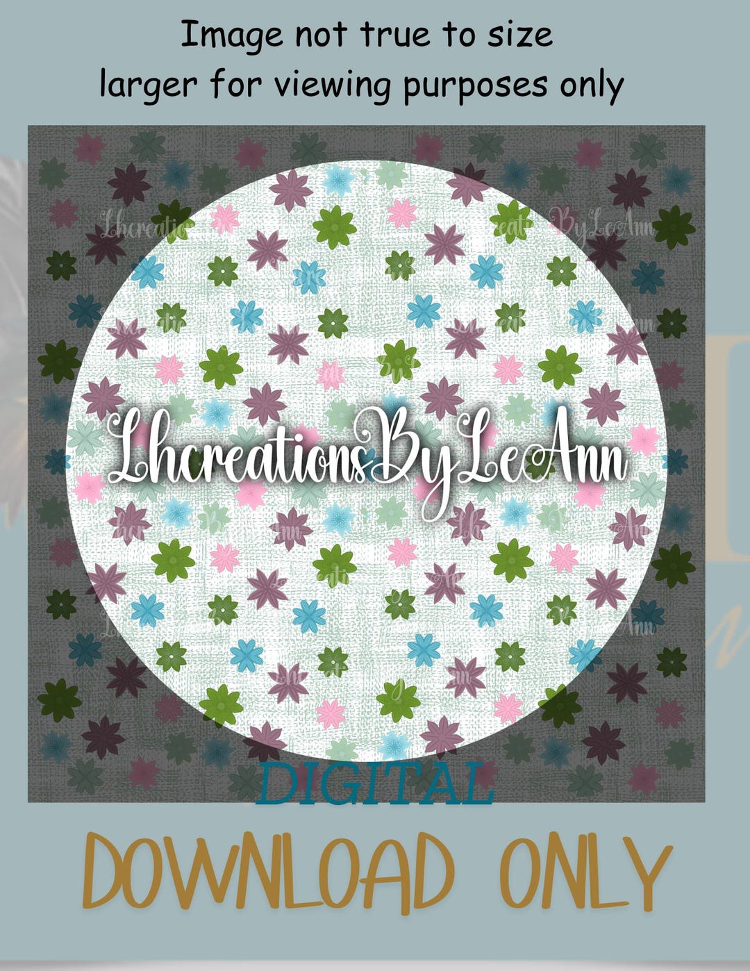 Retro Flower Power PNG – Colorful Floral Sublimation Design (digital ...