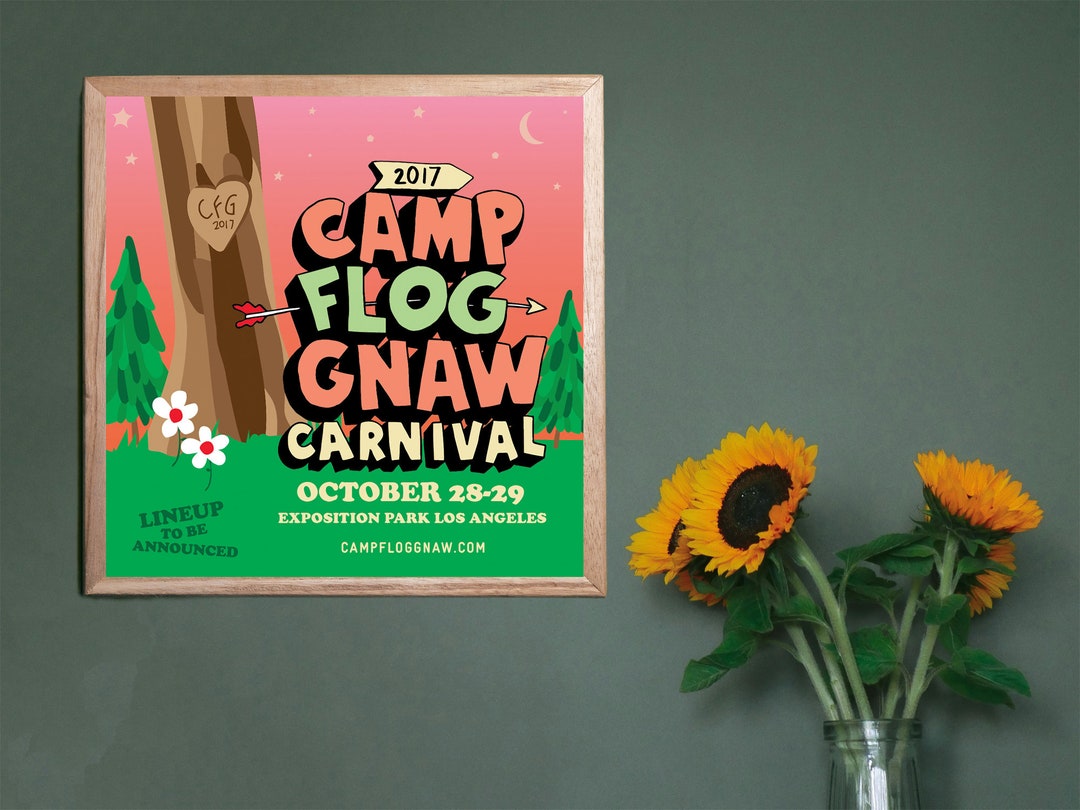 Tyler the Creator Poster camp Flog Gnaw Carnival Poster Fan Etsy