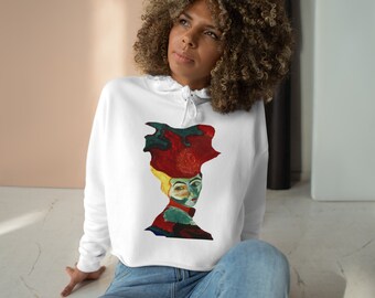 MatisseHandPaintedCropHoodie,CropHoodie,matisseart,matissehoodie,cutecrophoodie,colorcrophoodie,uniquecrophoodie,hoodie,cropped,handpainted