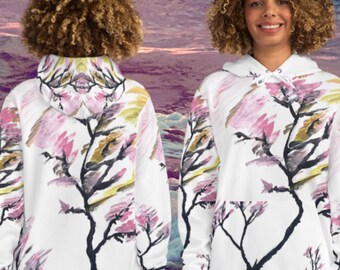 Floral Art Hoodie: Personalized Boho Chic Sweatshirt