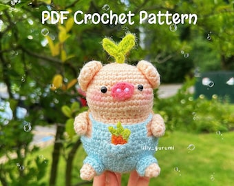 Piko the Farmer Pig - PDF Crochet Pattern