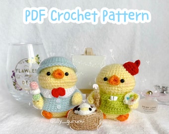 Crochet Dress-up Duck Pattern Bundle - DIGITAL FILE