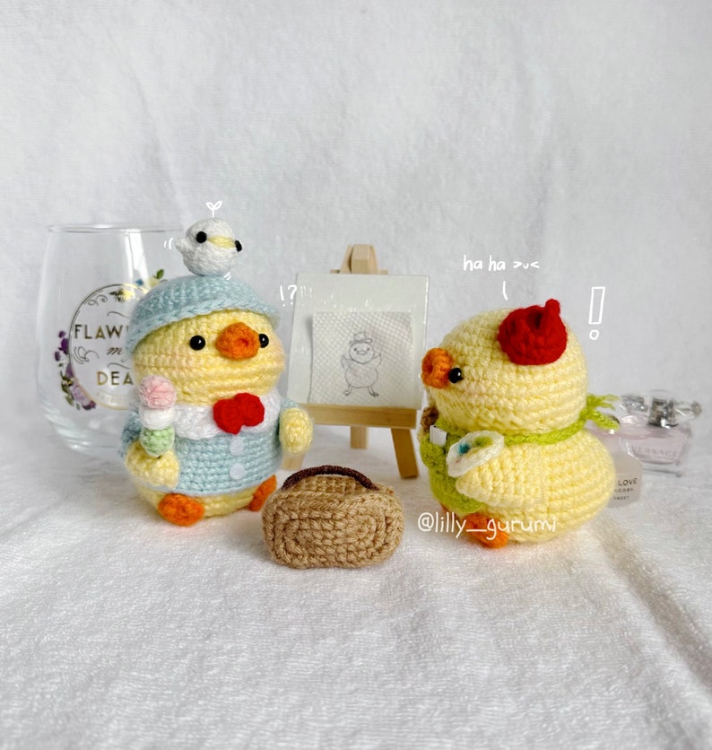 Handmade Crochet Duck Toy in Dress (6 Colours) main image 0