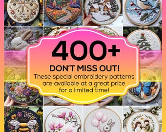 Embroidery Template Shop Bundle - Lifetime Access (Digital PDF)
