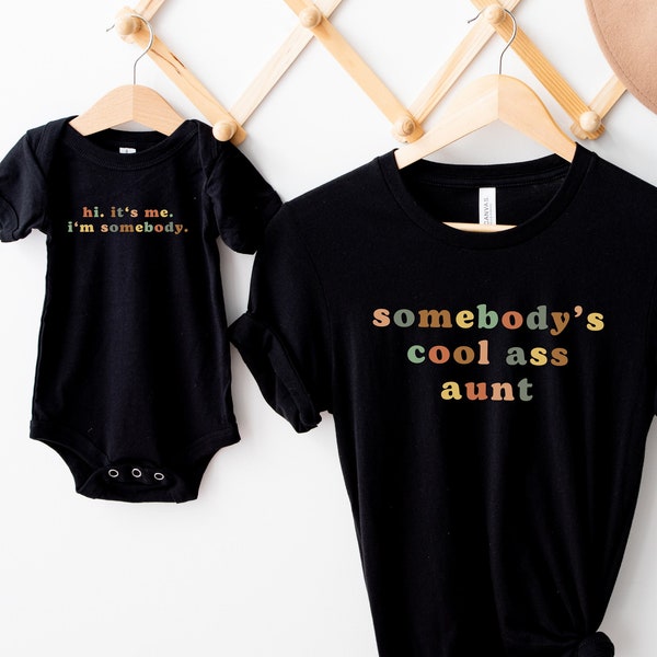 Best Auntie Shirt, Aunt and Me Outfit, Aunt and Niece Matching Set, Matching Aunt and Niece, Auntie Shirt, Aunt and Nephew Matching Set