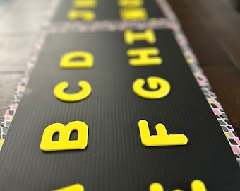 Set of 4- complete set-Spelling to Communicate (S2C) Sensory letter-boards.