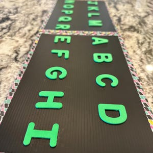 Juego de 3 tableros - Ortografía para comunicarse - Tableros de letras sensoriales