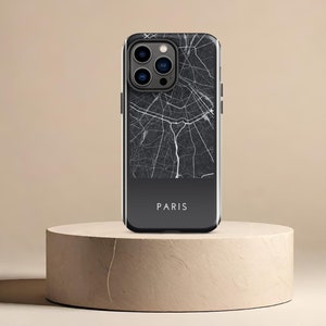 Paris Map Luxury Phone Case for iPhone 15