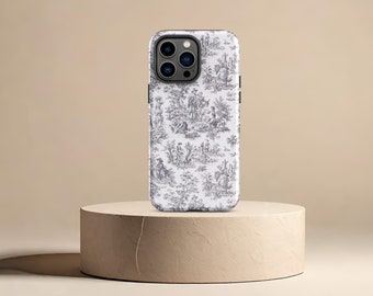 Funda de lujo para teléfono Essex Black Toile para iPhone® 15