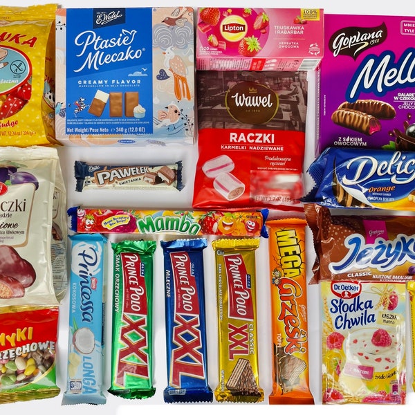 Polish Snacks BOX  DELUXE 4.3 lbs  -Delicious Polish SWEETS, Ptasie Mleczko