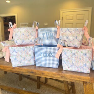 JUMBO kundenspezifischer Korb, Babypartykorb, personalisierter Kinderosterkorb, Geburtstagskorb, Monogrammkorb für Kinder