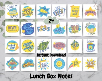 Lunchbox Notes, Lunch Box Cards, Printable Lunchbox Jokes, Cute Lunch Notes for Kids, Colorful School Encouragement Notes, Lunch Bag Ideas