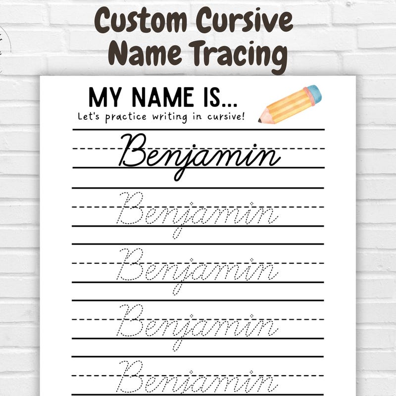 Pre K Name Tracing Etsy Pre k name tracing etsy