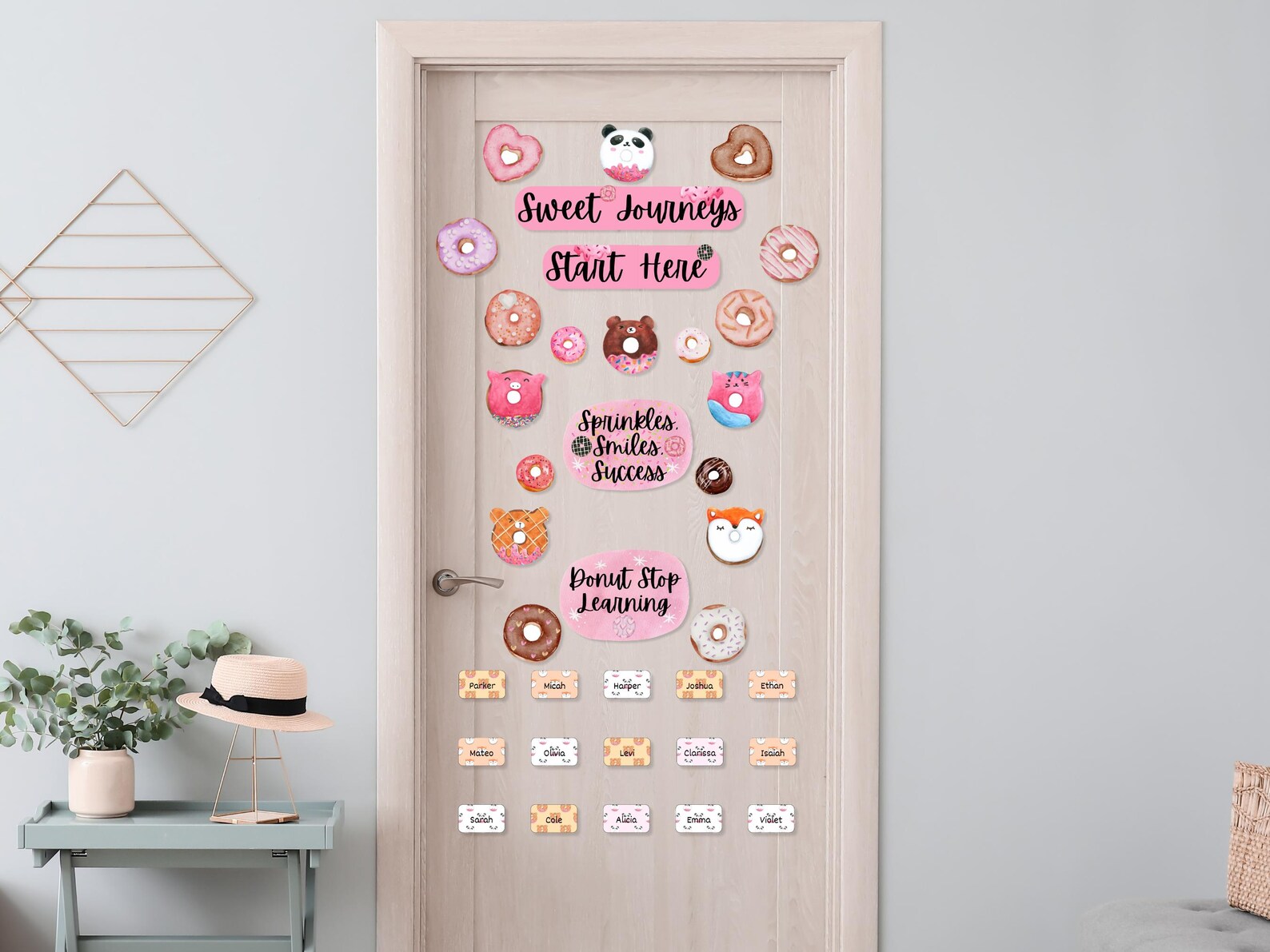 Donut Door Decor Kit, Classroom Door Display, Colorful Bulletin Board ...