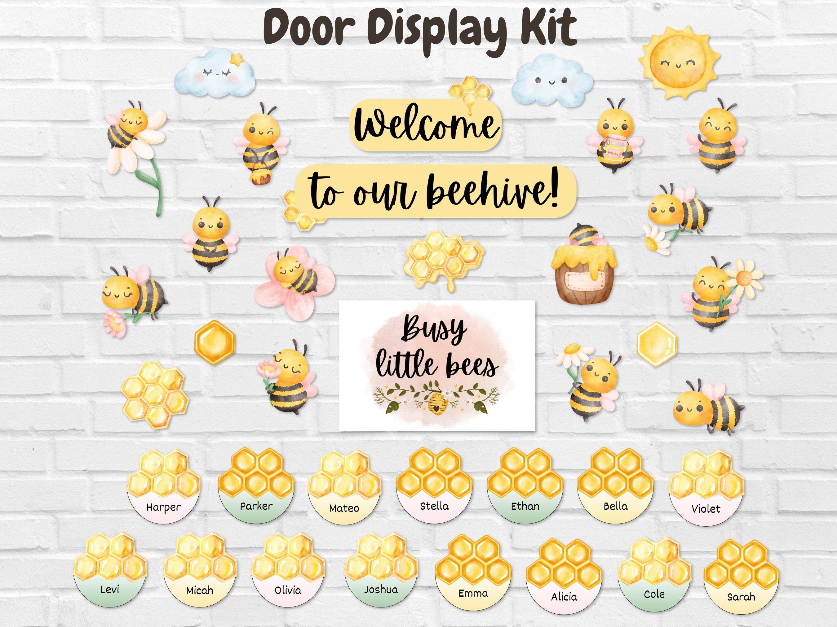 Bumble Bee Classroom Decor Bundle, Spring Birthday Board, Door Display ...