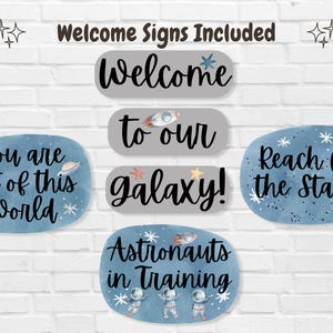 Outer Space Door Decor Kit, Astronaut Classroom Door Display, Space ...