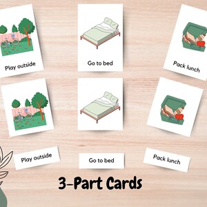 Daily Routine Flashcards, Toddler Flash Cards Preschool Cards ...