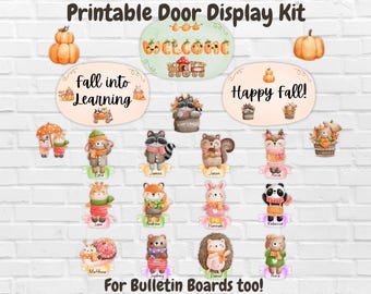 Fall Classroom Door Decor, Autumn Classroom Decor, Thanksgiving Bulletin Board Kit, Cute Fall Teacher Door, Autumn School Decorations Ideas