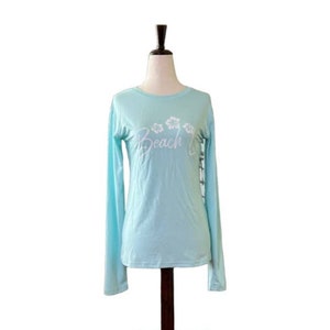 UPF 50+ Long Sleeve Sun Shirt - Light Blue