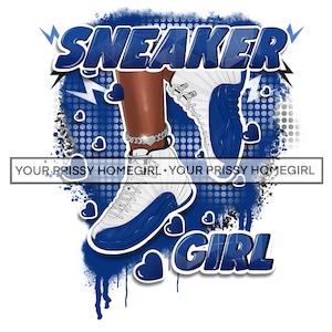 Blue and white sneaker girl png sublimation download sneaker life png, woman png, sneaker girl png, sublimation download 2 files