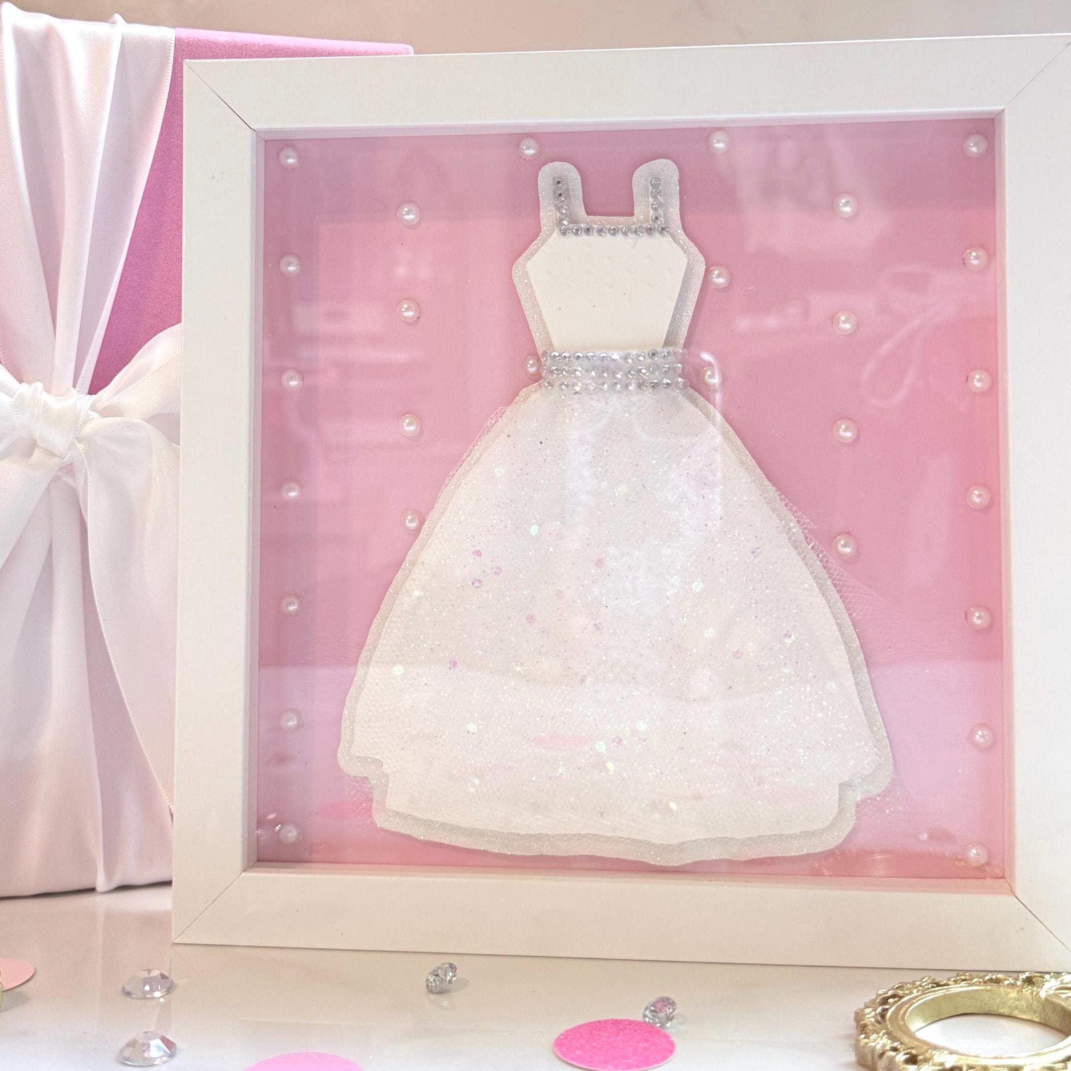 wedding dress shadow box AW Bridal 11x16 Display Case, Bridal Shower Gifts, Brown quality style to any space Picture Frame Large Shadow Box