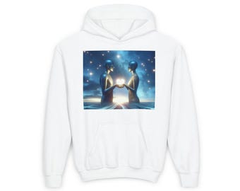 Youth Heavy Blend Hoodie - 'A Friend Like You' Design for Caring Connections