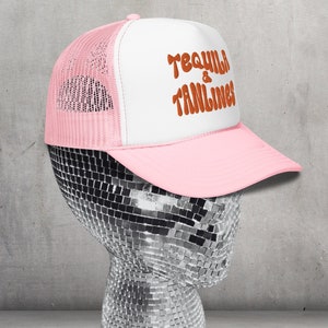 Tequila and Tanlines Trucker Hat, Tequila Sunrise Bachelorette, Tequila Sunrise Trucker Hat, Tequila Bachelorette Hat