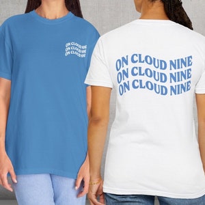 T-shirt EVJF sur Cloud 9, chemises surdimensionnées EVJF, chemise EVJF Cloud Nine, mariée sur le cloud 9, cadeaux d&#39;enterrement de vie de jeune garçon