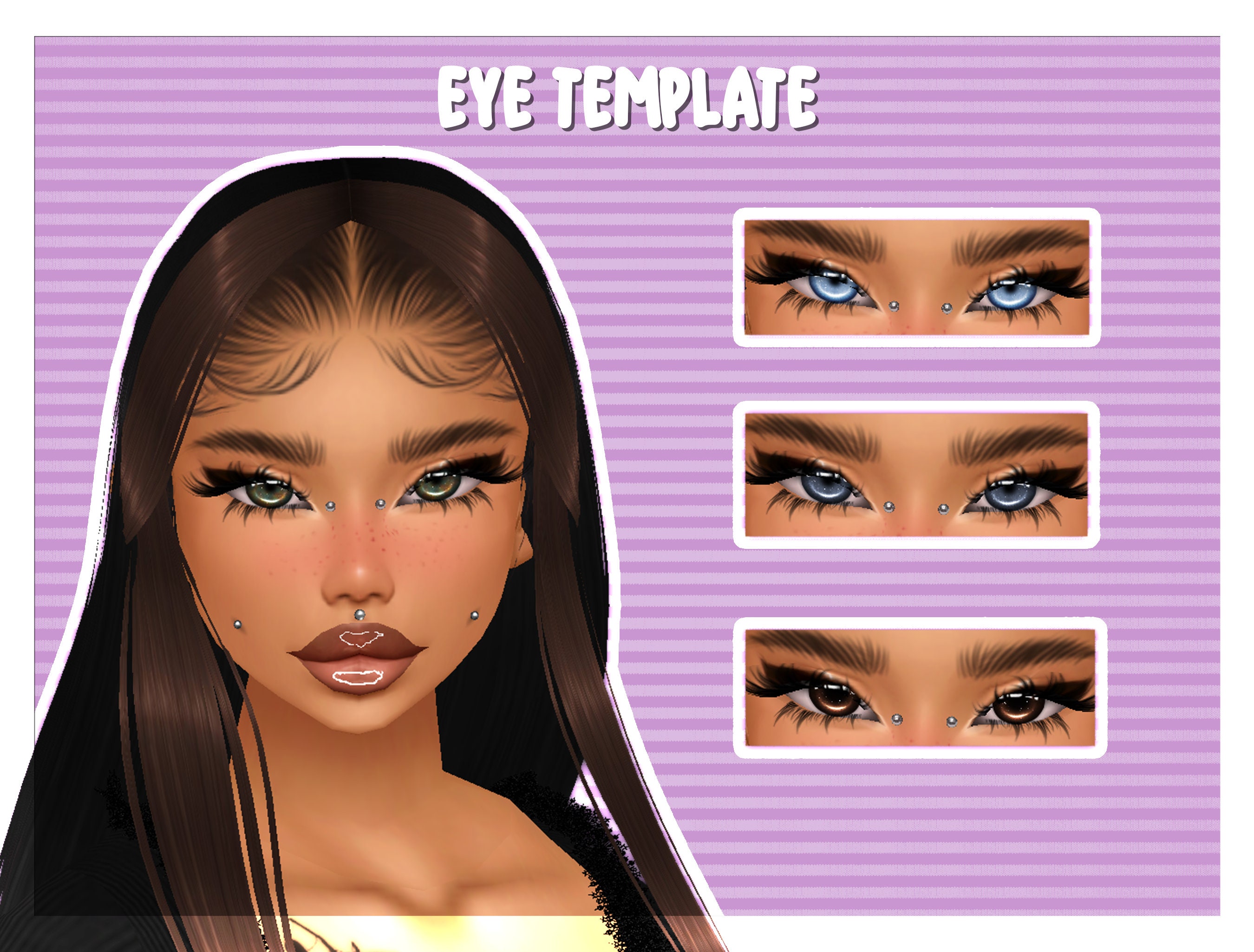 Imvu/secondlife/sims Cheap Completely Customizable Cute Eye Texture Imvu/secondlife/sims Cheap Completely Customizable Cute Eye Texture